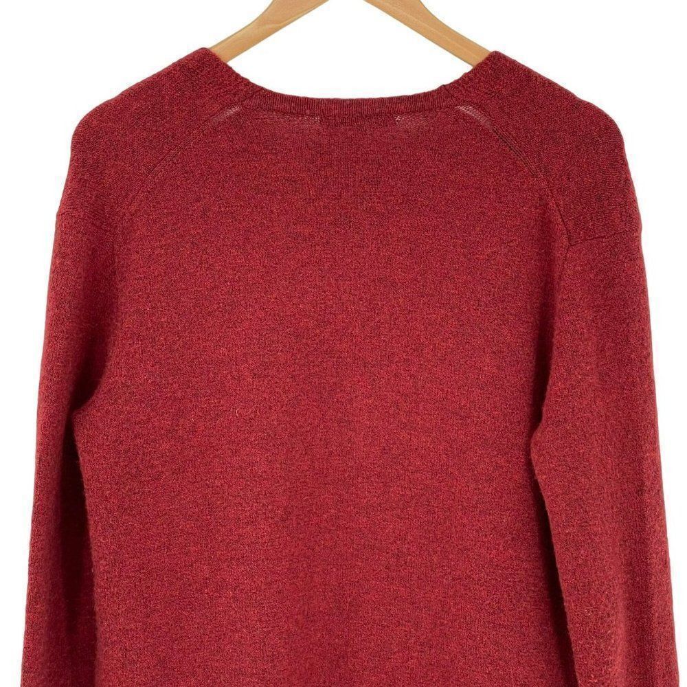 ‎Madewell Kent Cardigan Sweater Heather Scarlet Slouchy Soft Pockets Women XS - Picture 9 of 12